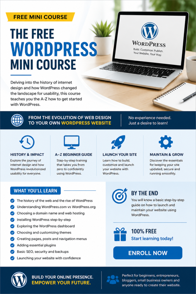 Wordpress Starter Mini Course - Free