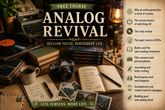 Analog Revival Course: Why I Chose a Life Beyond the Screen