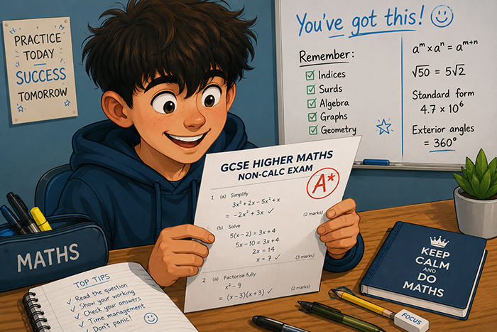 GCSE Higher Maths Non-Calculator Mock Exam: Tips, Techniques and the Story Behind the Mathematics