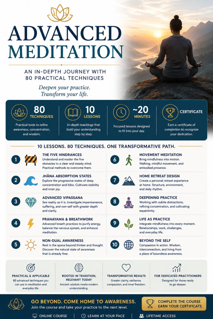 Advanced Meditation Online Course