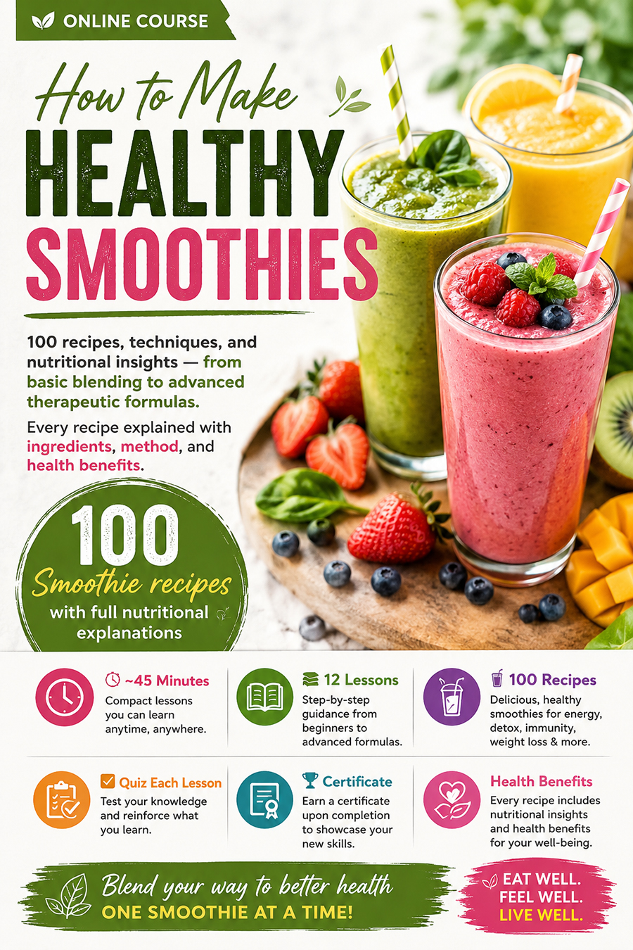 How to MakeHealthy Smoothies Course
