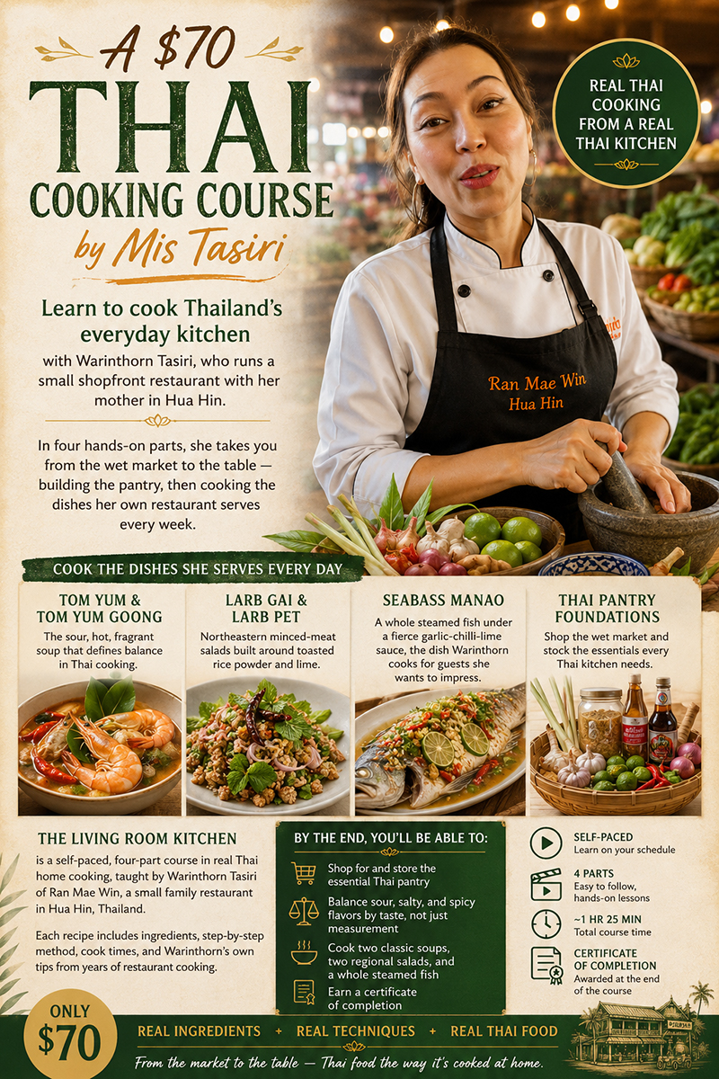 Thai Cooking Mini Course | Thai Cook, Miss Tasiri Teaches